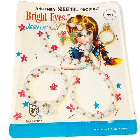 Vintage 1960s Toy Jewelry Kit by Bright Eyes, NOS - Picture 4 of 11